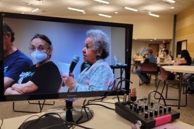 20220423_141852 Pawnee Nation elder, Lilly Cummings, encourages the PBC to pass PNDRIPA and talks about her experiences. See the recorded livestream on the Pawnee Nation FB page.