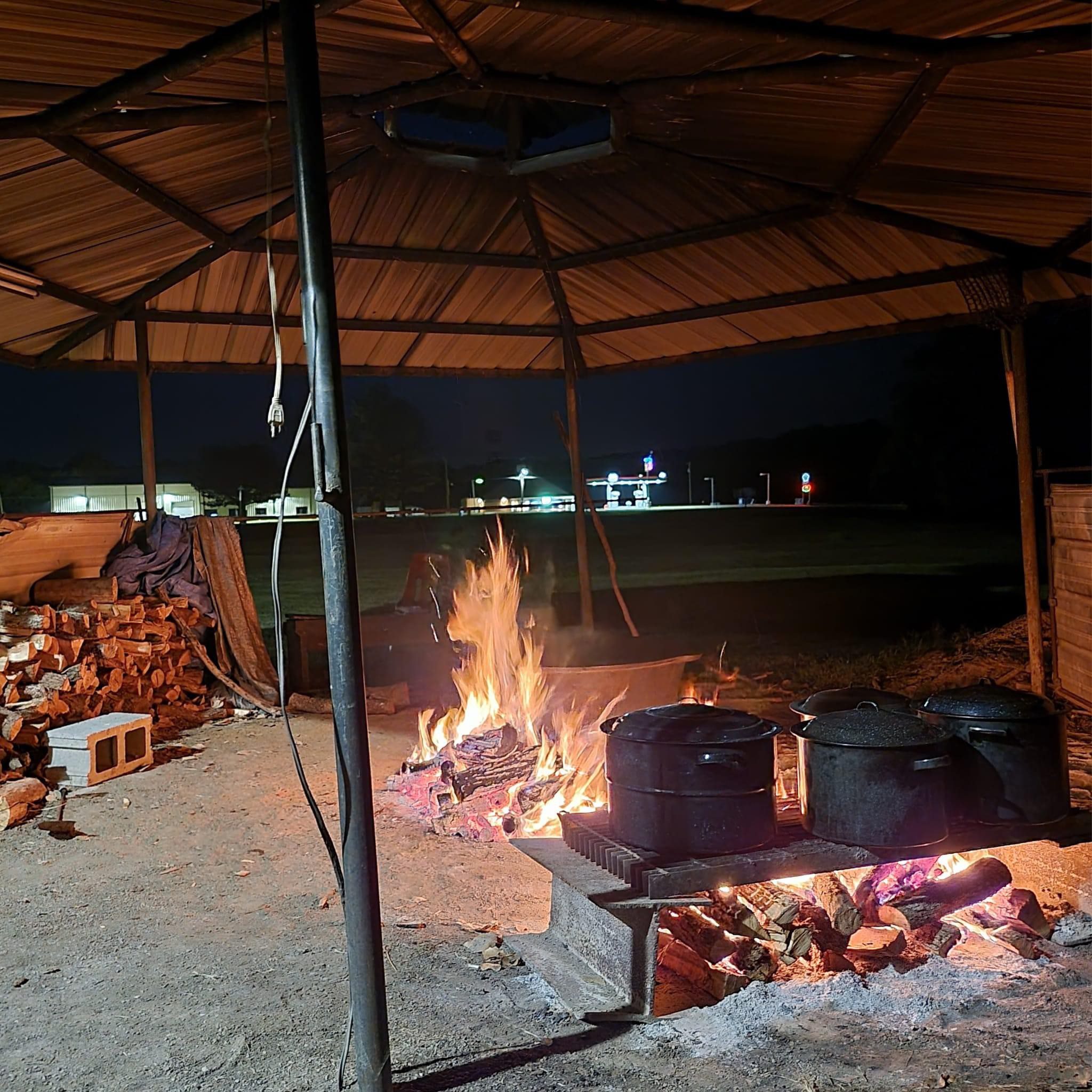 Cooking Dinner - Arikara Reunion