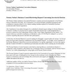 2026 PRESS RELEASE- Secretarial Election Concerns