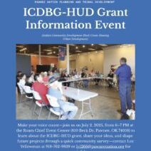 Flyer - ICDBG-HUD Grant Information Event