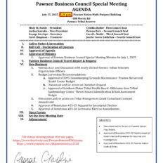 III. PBC Agenda 7-15-25