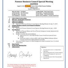 III. PBC Agenda 8-5-25