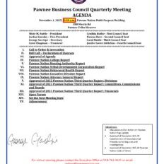 PBC Agenda 11-1-25 QUARTERLY