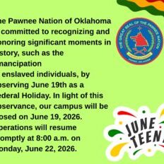 The Pawnee Nation of Oklahoma is committed to recognizing and honoring significant moments in history, such as the emancipation of enslaved individuals, by observing June 19th as a Federal Holiday (2)