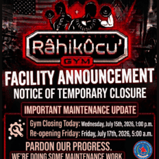 gym closed